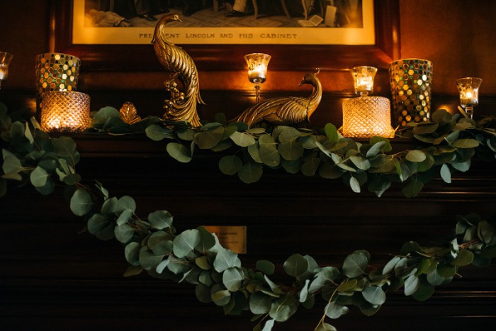 Copper & Jewel Tone Styled Shoot at Pittsburgh's Soldiers & Sailors by Mandy Fierens Photography Featured on Burgh Brides