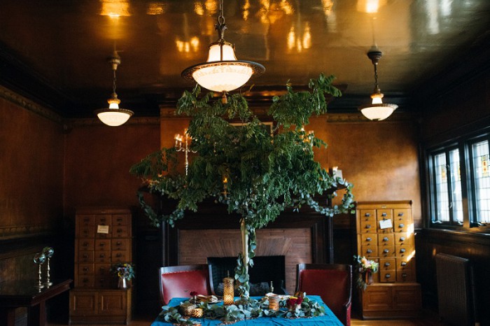 Copper & Jewel Tone Styled Shoot at Pittsburgh's Soldiers & Sailors by Mandy Fierens Photography Featured on Burgh Brides