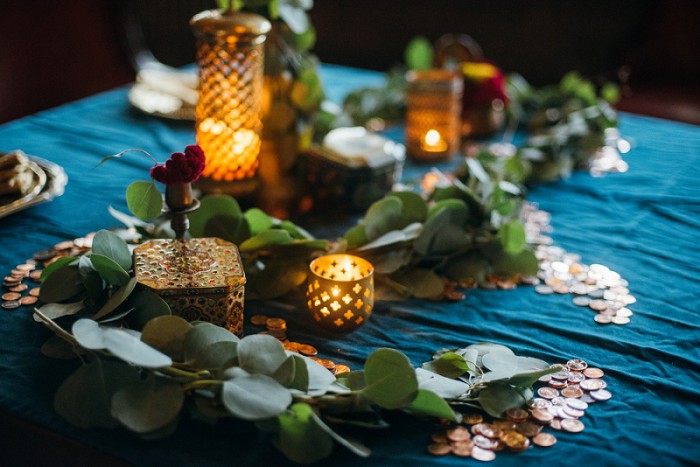 Copper & Jewel Tone Styled Shoot at Pittsburgh's Soldiers & Sailors by Mandy Fierens Photography Featured on Burgh Brides