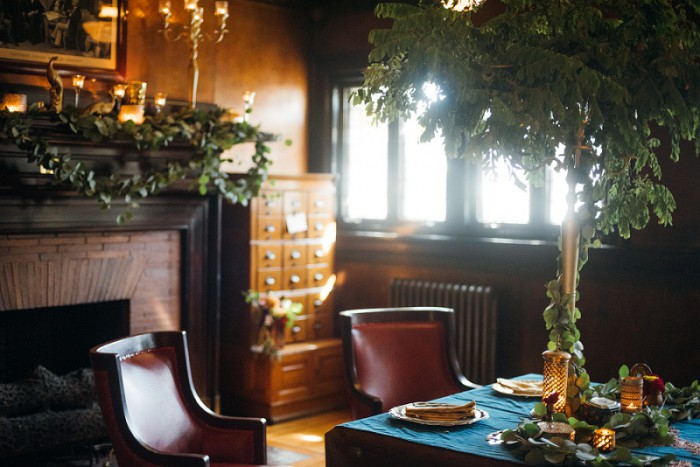 Copper & Jewel Tone Styled Shoot at Pittsburgh's Soldiers & Sailors by Mandy Fierens Photography Featured on Burgh Brides
