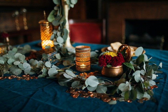 Copper & Jewel Tone Styled Shoot at Pittsburgh's Soldiers & Sailors by Mandy Fierens Photography Featured on Burgh Brides
