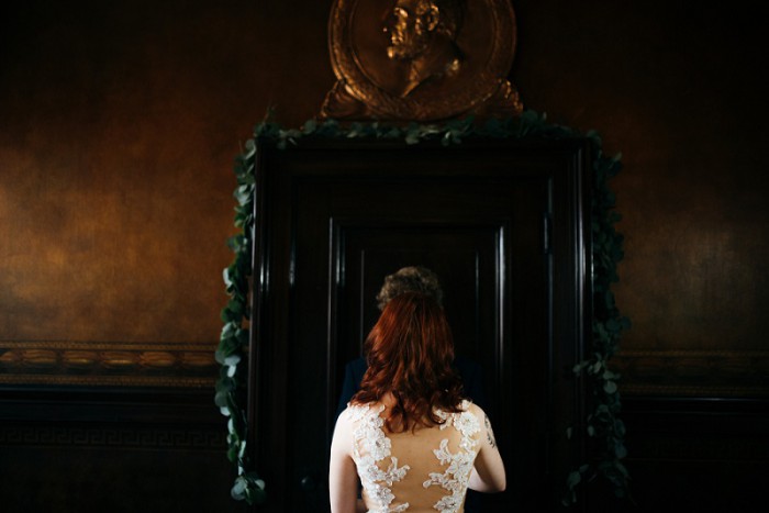 Copper & Jewel Tone Styled Shoot at Pittsburgh's Soldiers & Sailors by Mandy Fierens Photography Featured on Burgh Brides
