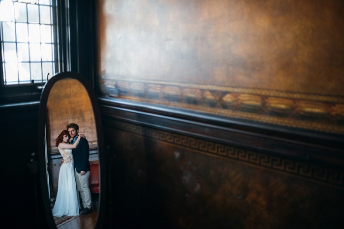 Copper & Jewel Tone Styled Shoot at Pittsburgh's Soldiers & Sailors by Mandy Fierens Photography Featured on Burgh Brides