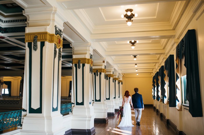 Copper & Jewel Tone Styled Shoot at Pittsburgh's Soldiers & Sailors by Mandy Fierens Photography Featured on Burgh Brides