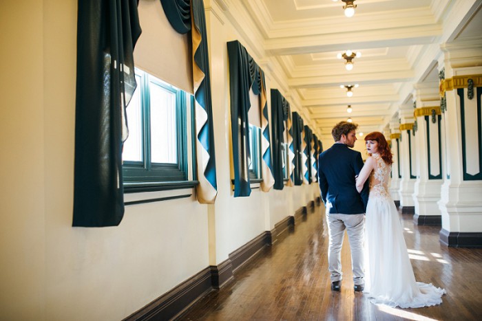Copper & Jewel Tone Styled Shoot at Pittsburgh's Soldiers & Sailors by Mandy Fierens Photography Featured on Burgh Brides