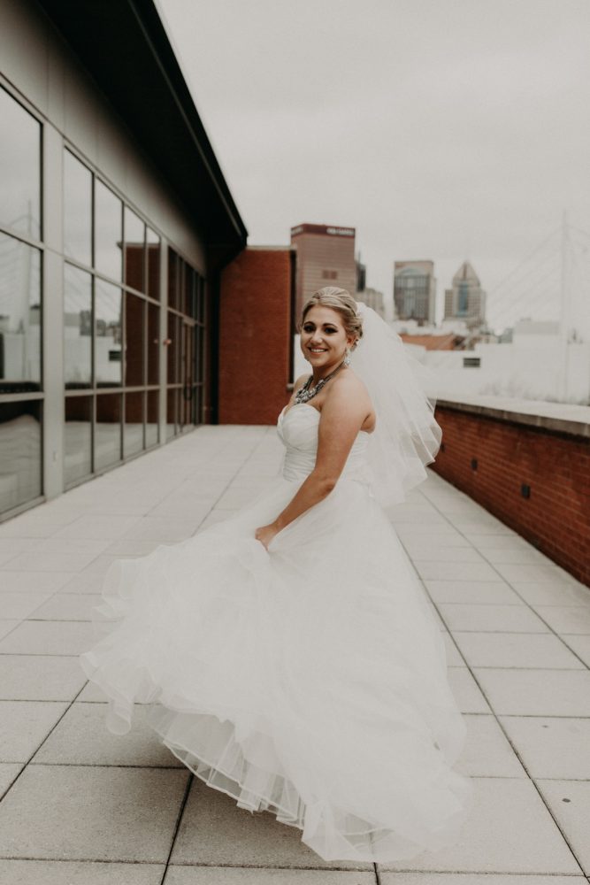 White & Gray Industrial Wedding at the History Center from Rachel Rowland Photography featured on Burgh Brides