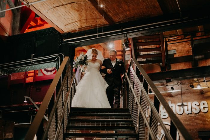 White & Gray Industrial Wedding at the History Center from Rachel Rowland Photography featured on Burgh Brides