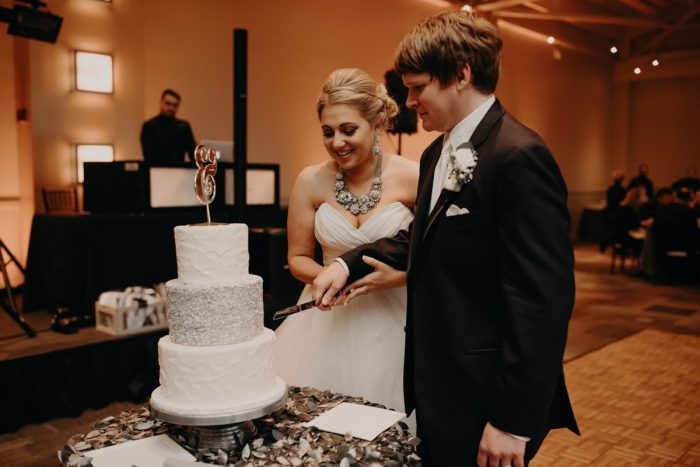 White & Gray Industrial Wedding at the History Center from Rachel Rowland Photography featured on Burgh Brides