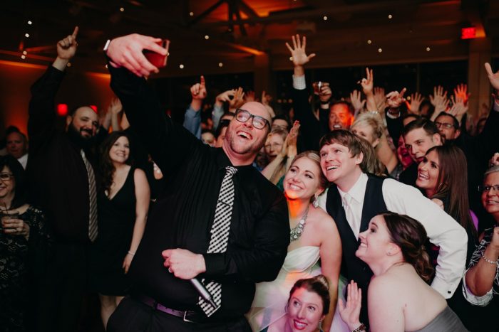 White & Gray Industrial Wedding at the History Center from Rachel Rowland Photography featured on Burgh Brides