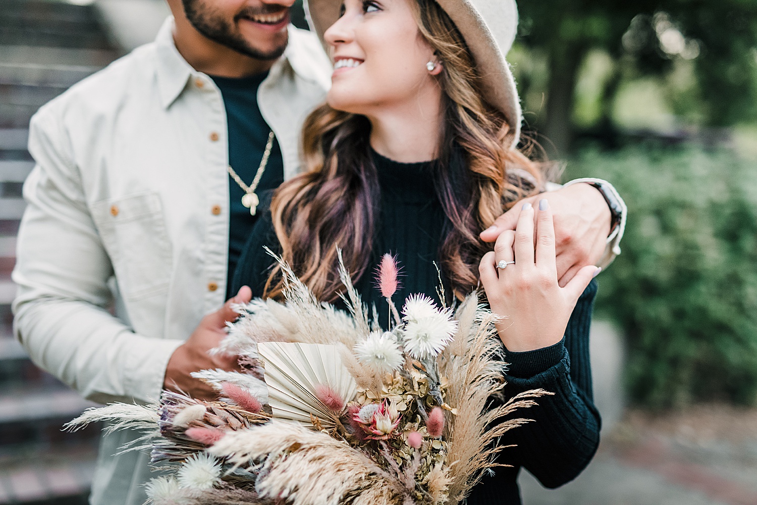 Rustic Boho Engagement Session at Mellon Park Burgh Brides