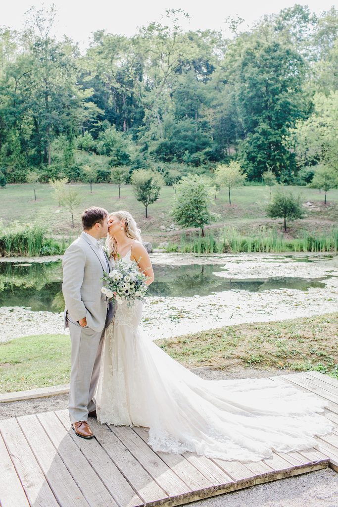 Dusty Sage & Gray Pittsburgh Botanic Garden Wedding. For more garden wedding inspiration, visit burghbrides.com!