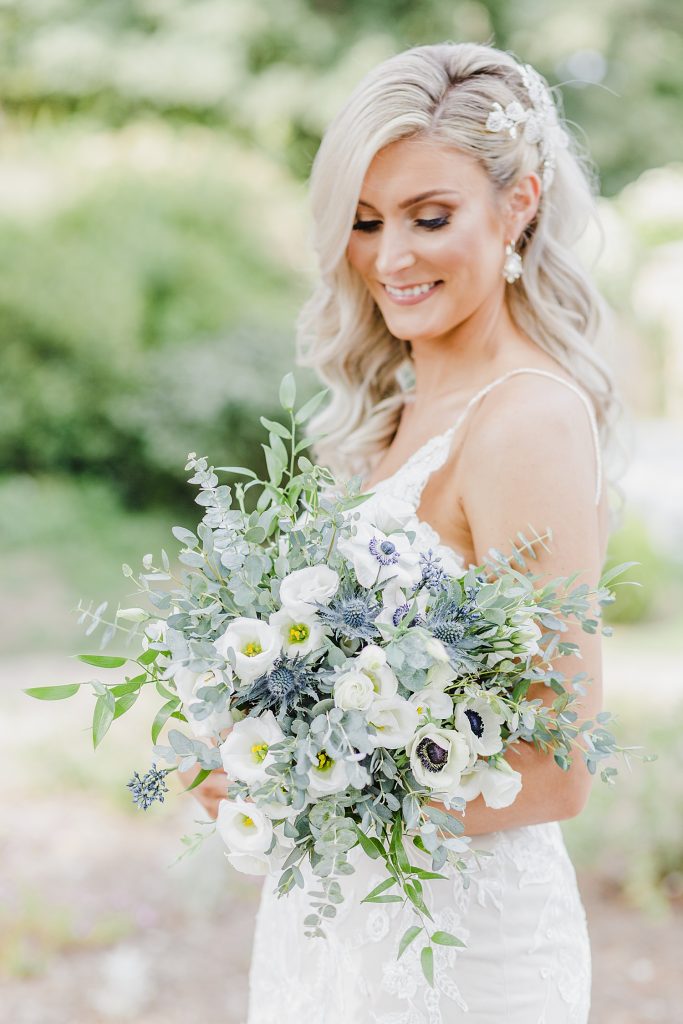 Dusty Sage & Gray Pittsburgh Botanic Garden Wedding. For more garden wedding inspiration, visit burghbrides.com!