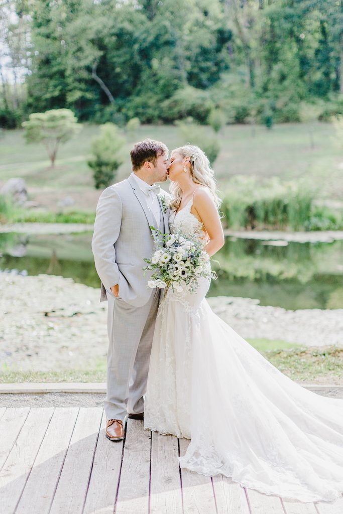 Dusty Sage & Gray Pittsburgh Botanic Garden Wedding. For more garden wedding inspiration, visit burghbrides.com!