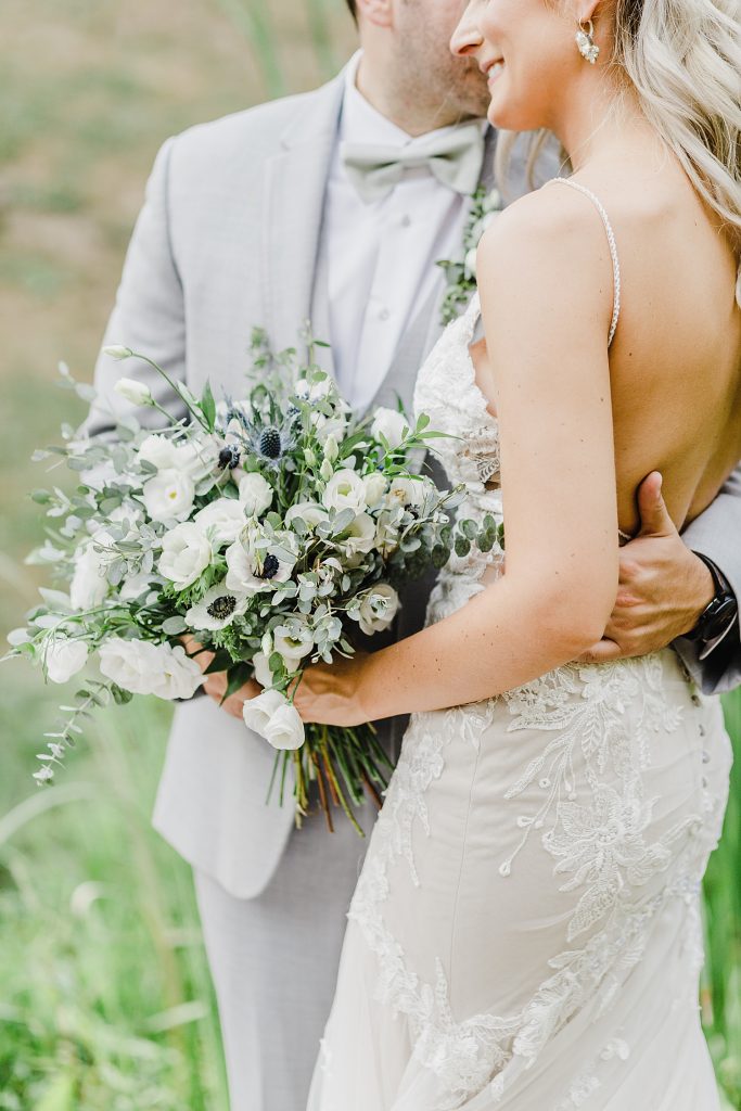 Dusty Sage & Gray Pittsburgh Botanic Garden Wedding. For more garden wedding inspiration, visit burghbrides.com!