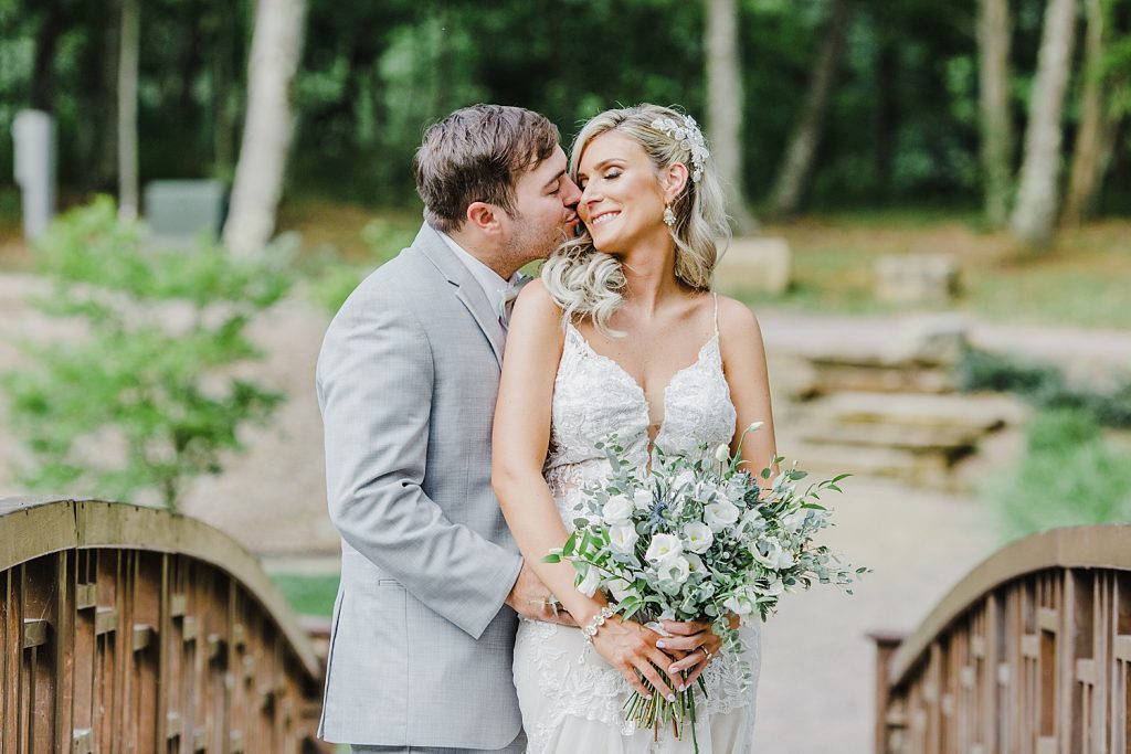 Dusty Sage & Gray Pittsburgh Botanic Garden Wedding. For more garden wedding inspiration, visit burghbrides.com!