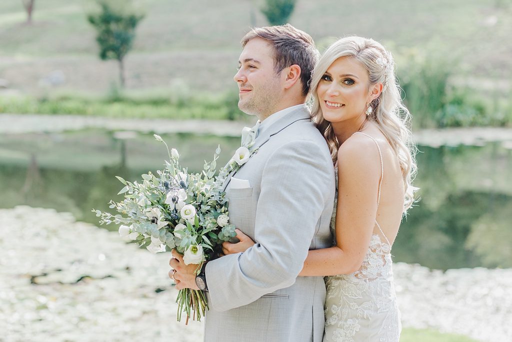 Dusty Sage & Gray Pittsburgh Botanic Garden Wedding. For more garden wedding inspiration, visit burghbrides.com!