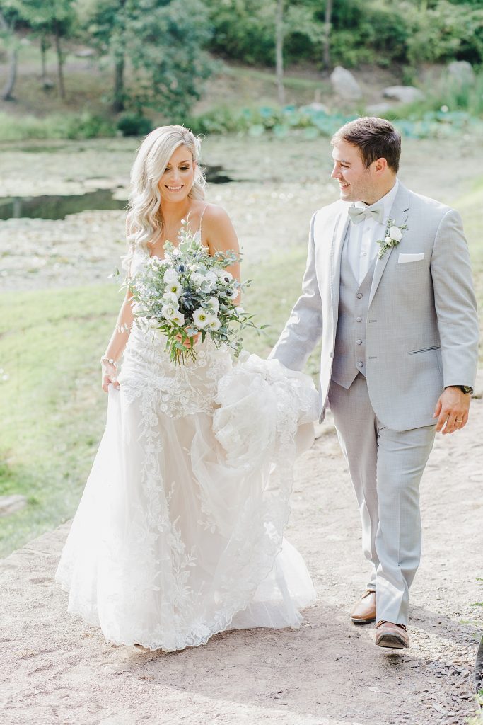 Dusty Sage & Gray Pittsburgh Botanic Garden Wedding. For more garden wedding inspiration, visit burghbrides.com!