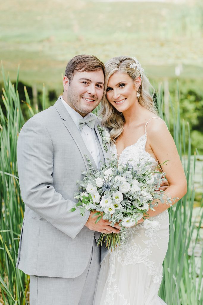 Dusty Sage & Gray Pittsburgh Botanic Garden Wedding. For more garden wedding inspiration, visit burghbrides.com!