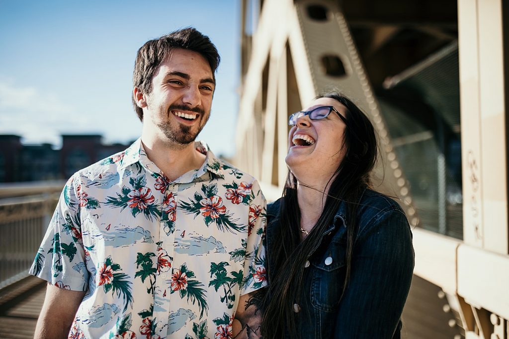 Quirky & Playful Pittsburgh Engagement Session. For more fun engagement ideas, visit burghbrides.com!