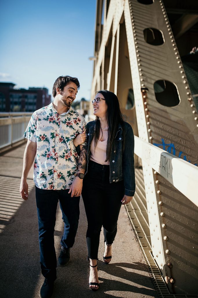 Quirky & Playful Pittsburgh Engagement Session. For more fun engagement ideas, visit burghbrides.com!