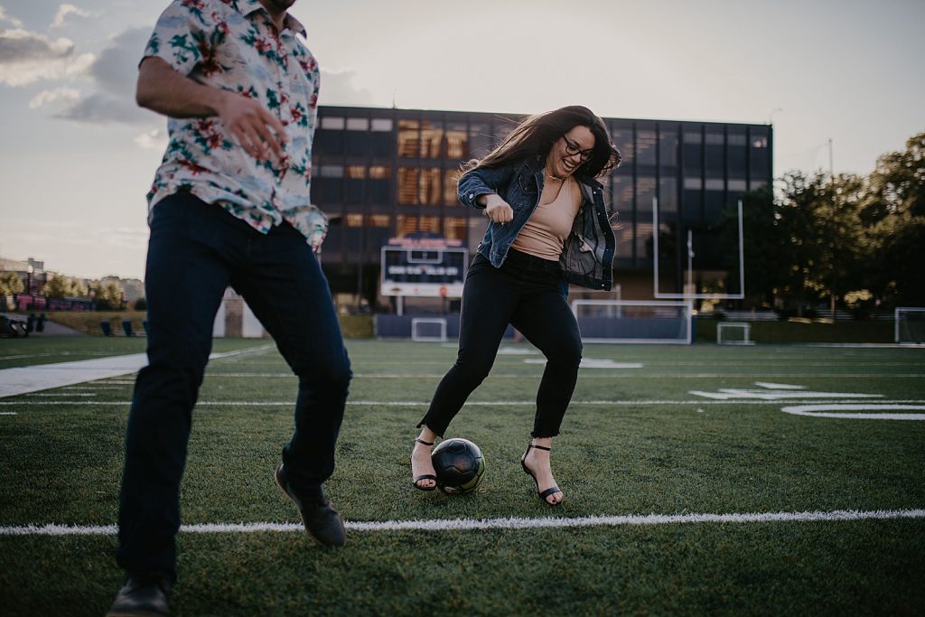 Quirky & Playful Pittsburgh Engagement Session. For more fun engagement ideas, visit burghbrides.com!