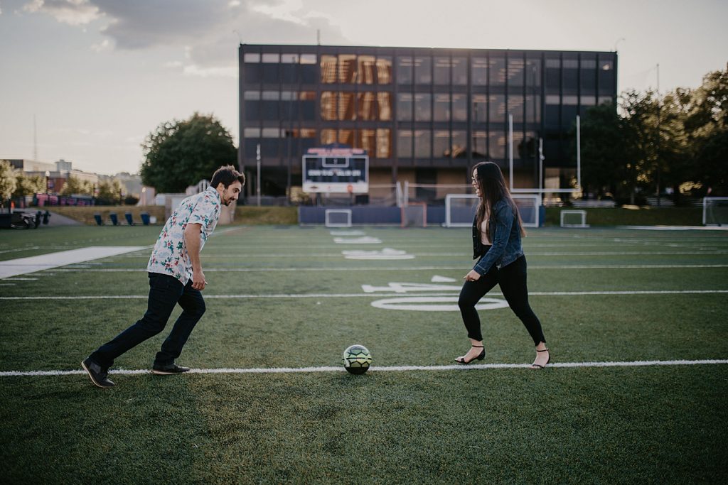 Quirky & Playful Pittsburgh Engagement Session. For more fun engagement ideas, visit burghbrides.com!