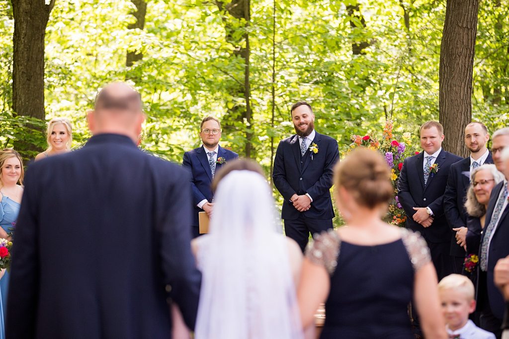Seven Springs Wedding with Bold Colors. For more colorful wedding ideas, visit burghbrides.com!