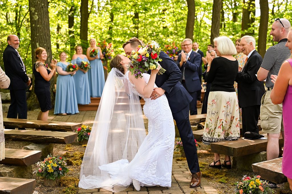 Seven Springs Wedding with Bold Colors. For more colorful wedding ideas, visit burghbrides.com!