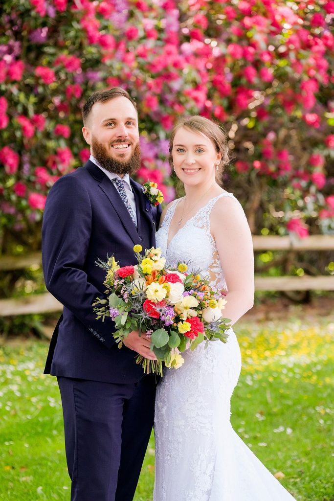 Seven Springs Wedding with Bold Colors. For more colorful wedding ideas, visit burghbrides.com!
