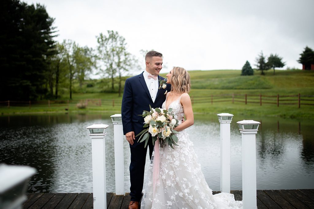 Shady Elms Farm Wedding That Oozes Romance. For more blush pink wedding ideas, visit burghbrides.com!