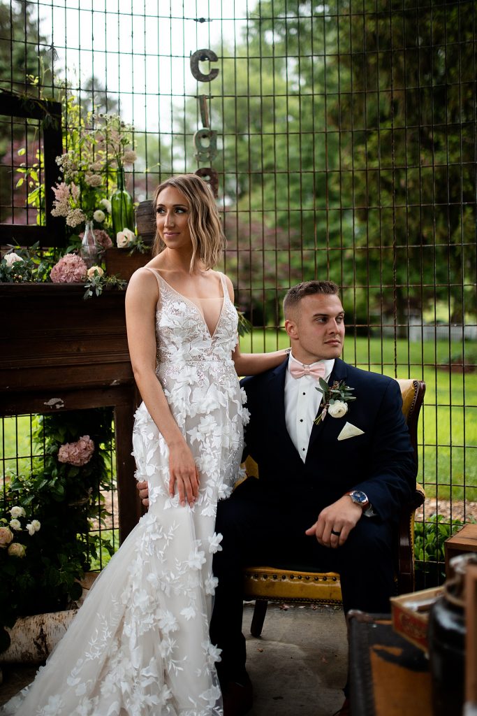 Shady Elms Farm Wedding That Oozes Romance. For more blush pink wedding ideas, visit burghbrides.com!