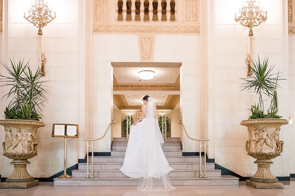 Luxurious Omni William Penn Wedding. For more luxury wedding ideas, visit burghbrides.com!