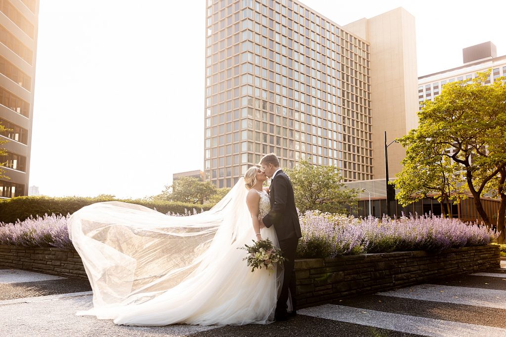 Modern Mauve Wedding at Wintergarden PPG Place. For more chic wedding ideas, visit burghbrides.com!