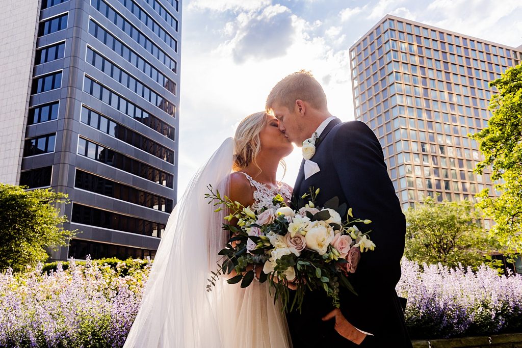 Modern Mauve Wedding at Wintergarden PPG Place. For more chic wedding ideas, visit burghbrides.com!