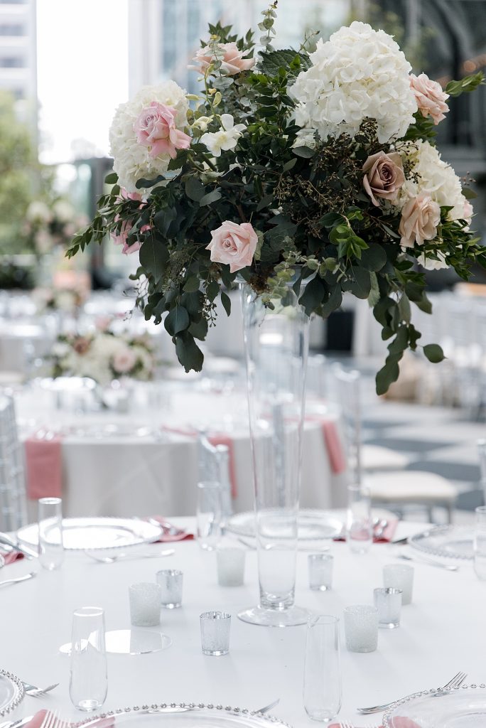 Modern Mauve Wedding at Wintergarden PPG Place. For more chic wedding ideas, visit burghbrides.com!