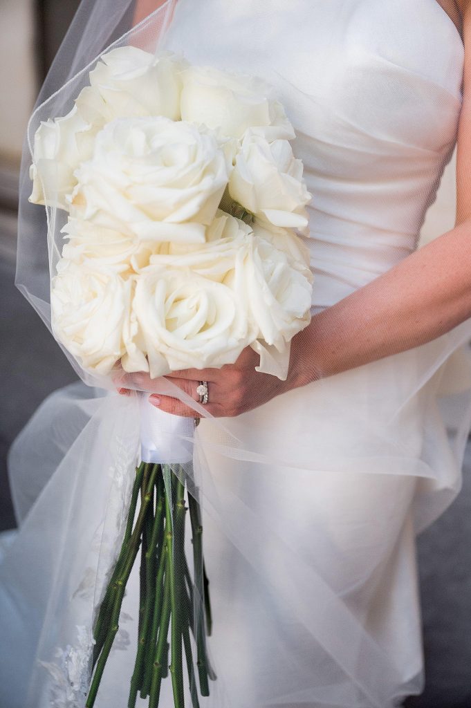 Modern Monochromatic Wedding at the Wintergarden at PPG Place. For more modern wedding ideas, visit burghbrides.com!