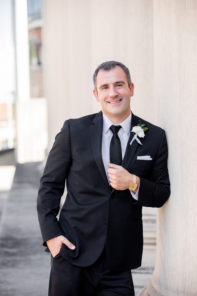 Modern Monochromatic Wedding at the Wintergarden at PPG Place. For more modern wedding ideas, visit burghbrides.com!