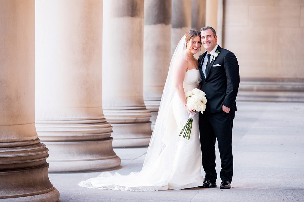 Modern Monochromatic Wedding at the Wintergarden at PPG Place. For more modern wedding ideas, visit burghbrides.com!