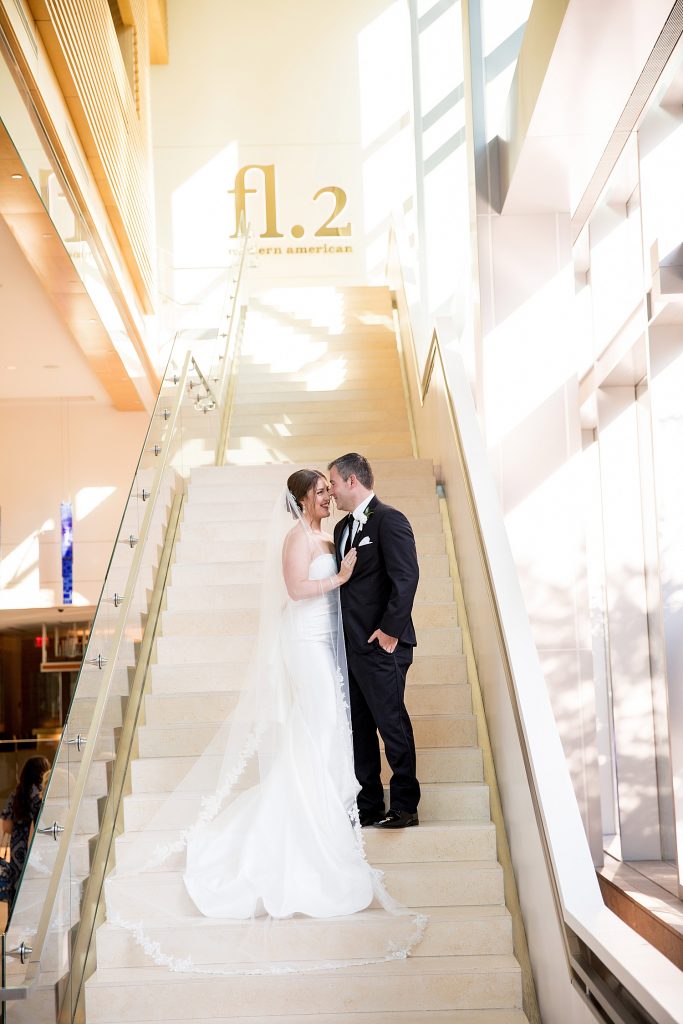 Modern Monochromatic Wedding at the Wintergarden at PPG Place. For more modern wedding ideas, visit burghbrides.com!