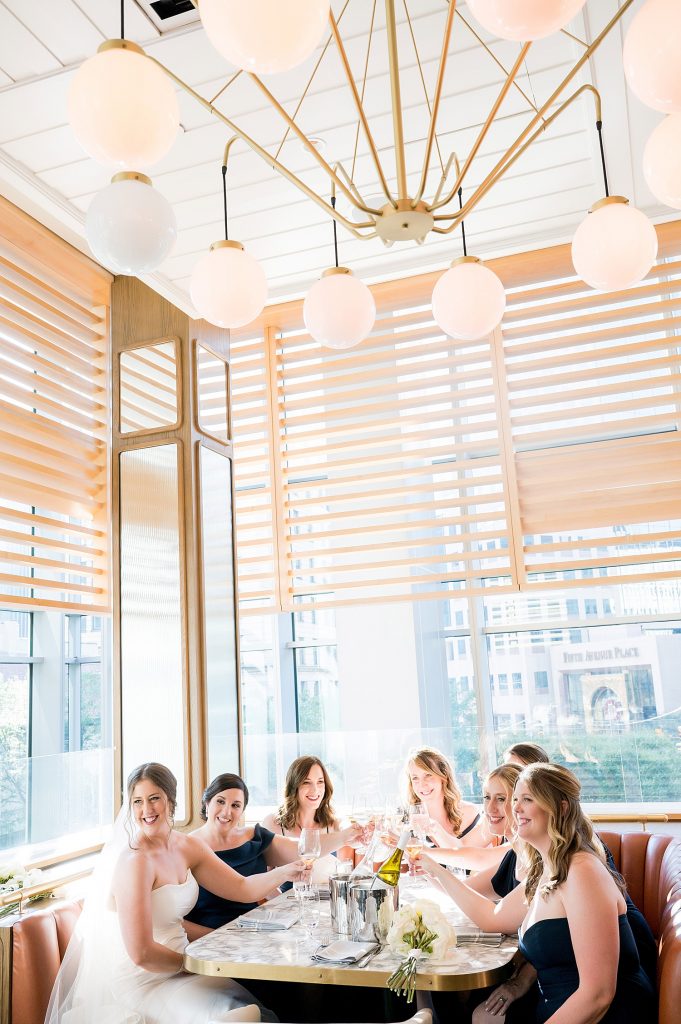 Modern Monochromatic Wedding at the Wintergarden at PPG Place. For more modern wedding ideas, visit burghbrides.com!