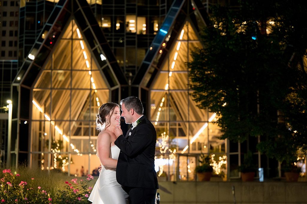 Modern Monochromatic Wedding at the Wintergarden at PPG Place. For more modern wedding ideas, visit burghbrides.com!