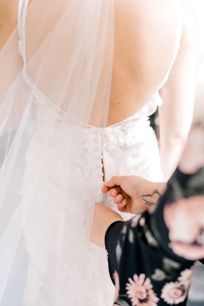 Floral Filled Energy Innovation Center Microwedding. For more small wedding ideas, visit burghbrides.com!