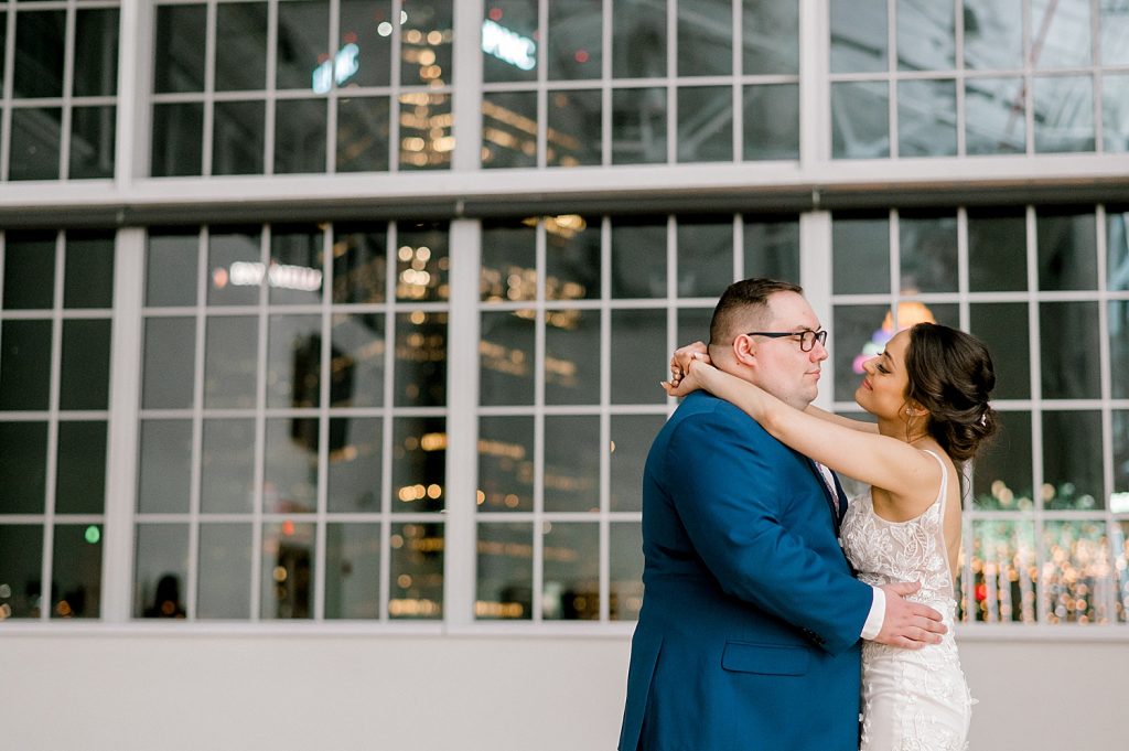 Floral Filled Energy Innovation Center Microwedding. For more small wedding ideas, visit burghbrides.com!