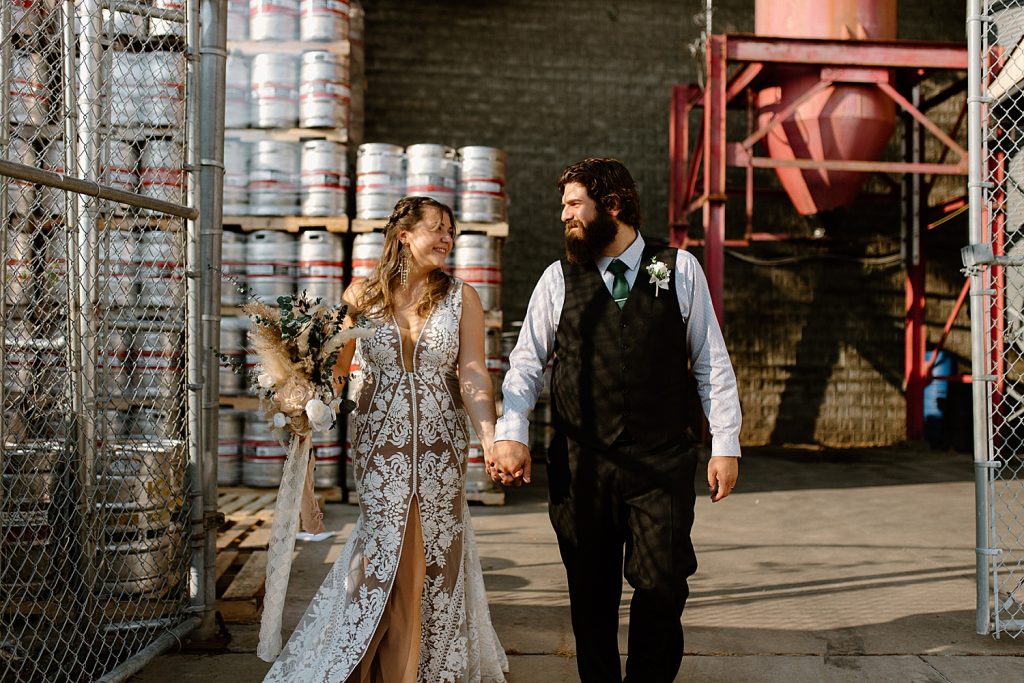 Industrial Boho Penn Brewery Wedding. For more boho wedding ideas, visit burghbrides.com!