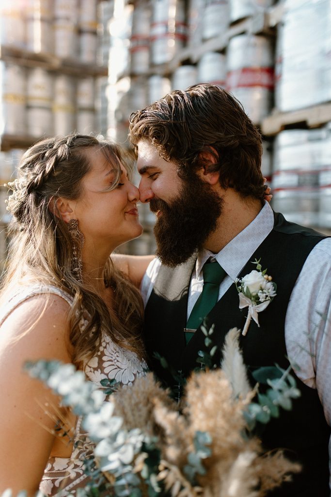 Industrial Boho Penn Brewery Wedding. For more boho wedding ideas, visit burghbrides.com!