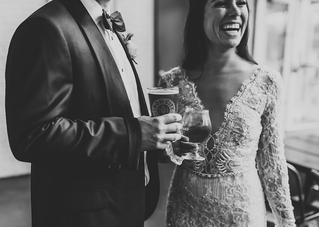 Luxe Art Deco Downtown Pittsburgh Wedding. For more modern wedding ideas, visit burghbrides.com!