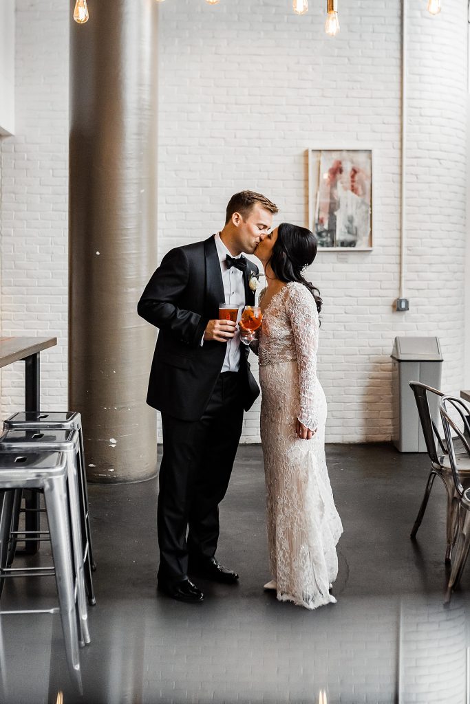 Luxe Art Deco Downtown Pittsburgh Wedding. For more modern wedding ideas, visit burghbrides.com!