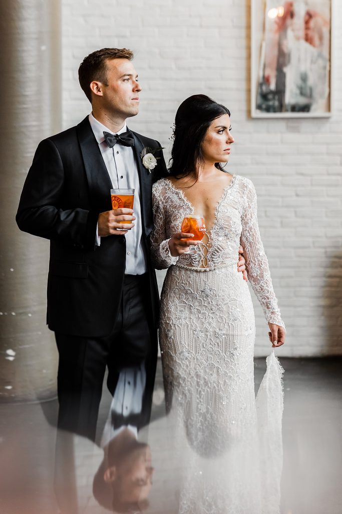 Luxe Art Deco Downtown Pittsburgh Wedding. For more modern wedding ideas, visit burghbrides.com!