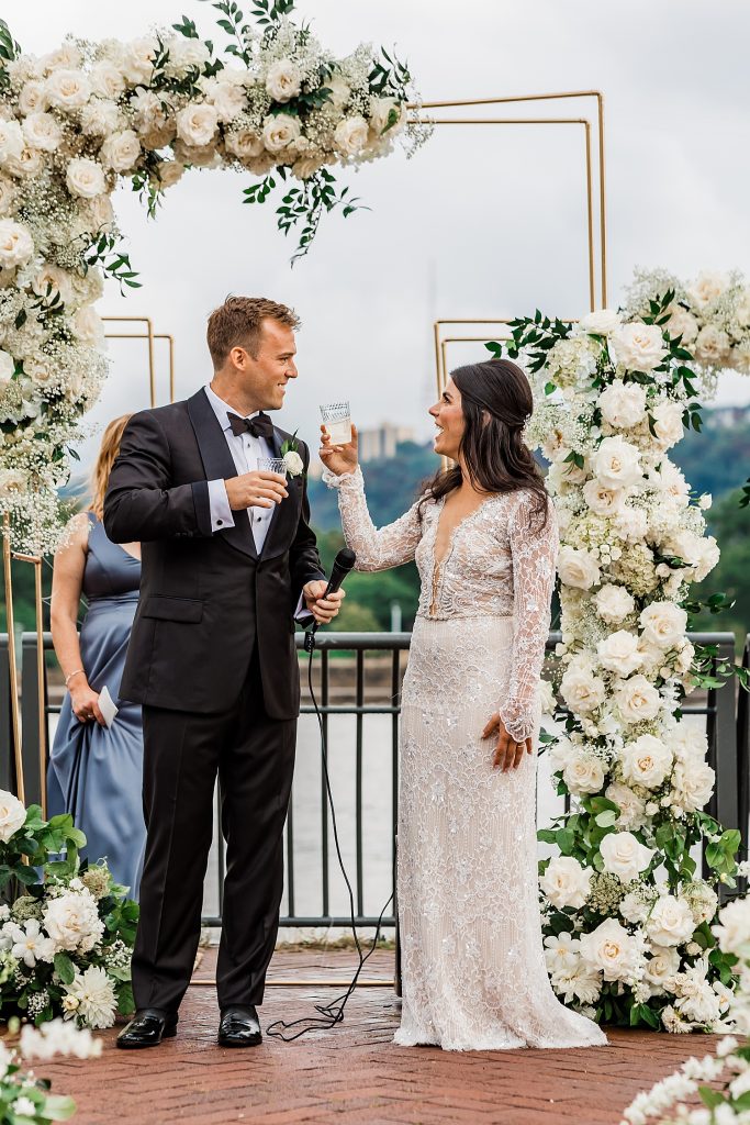 Luxe Art Deco Downtown Pittsburgh Wedding. For more modern wedding ideas, visit burghbrides.com!