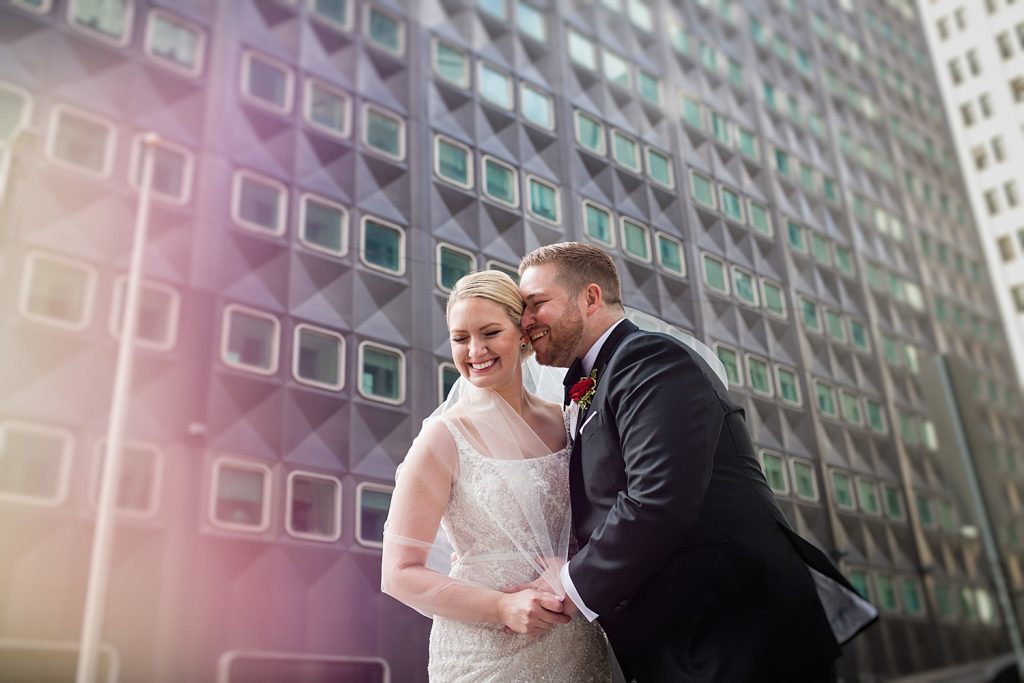 Pink & Purple Hotel Monaco Wedding. For more colorful wedding ideas, visit burghbrides.com!